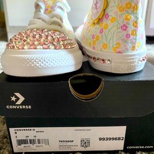 Toddler Custom Blinged Converse Size 8